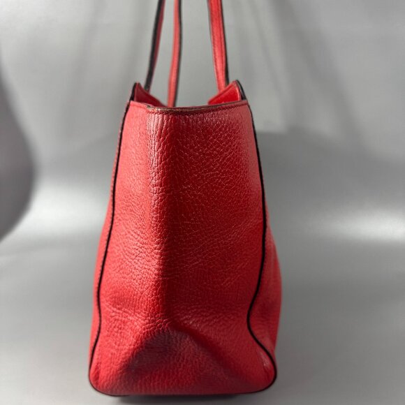 100% Authenitc Gucci Swing Red Leather Tote - Picture 2 of 15